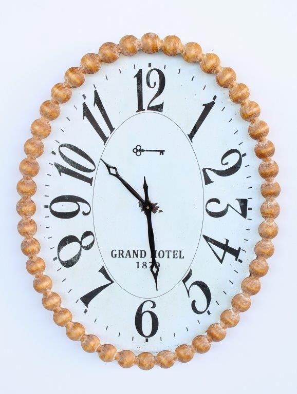 Large Oval Clock Bobble Edge