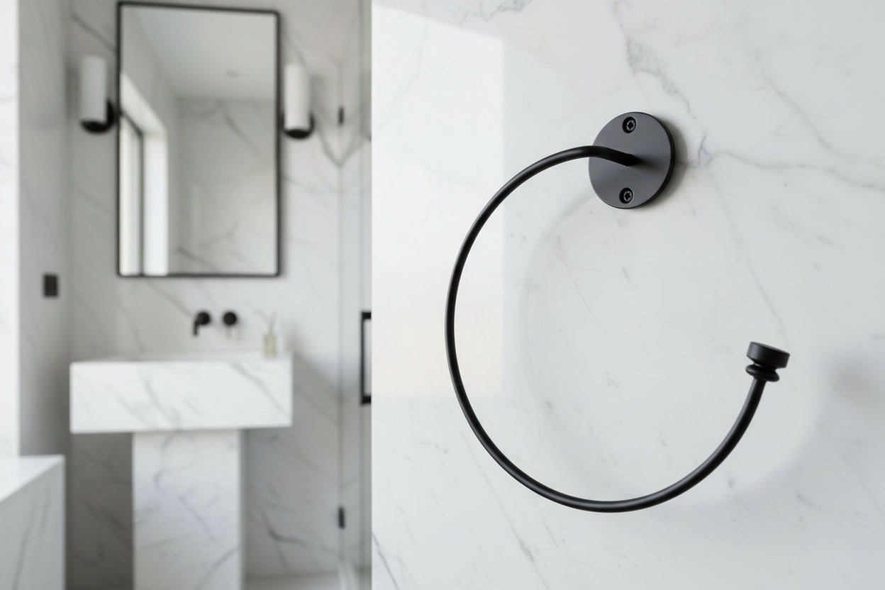 Black wall light fixture on a white background