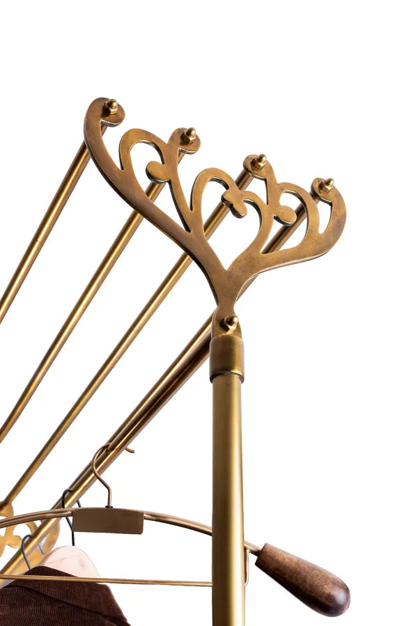 Antique Brass Kings Clothes Rail