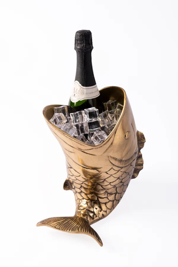 WINE COOLER NEMO ANTIQUE BRASS