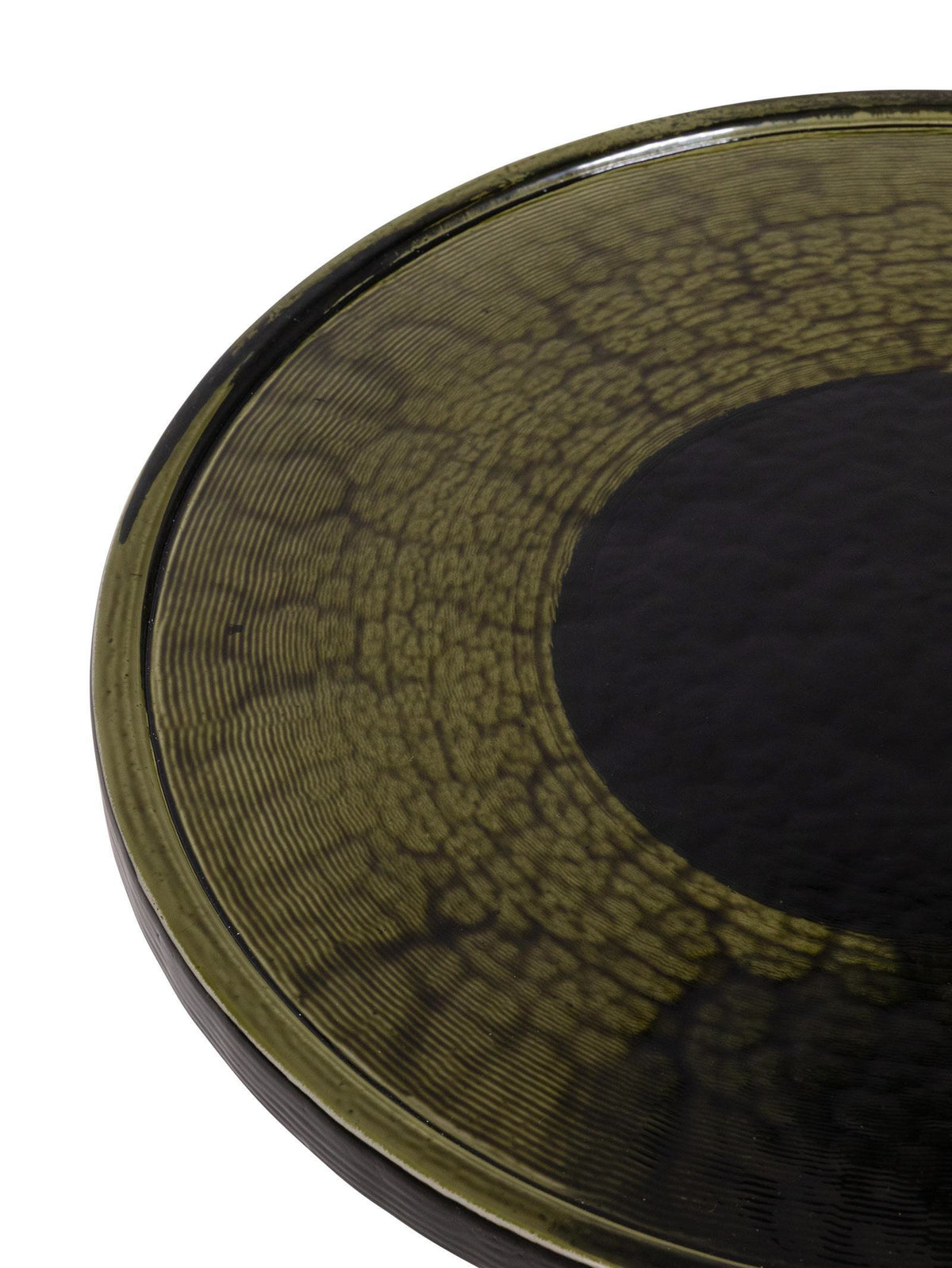 Dew Drops Glass Coffee Table - Moss