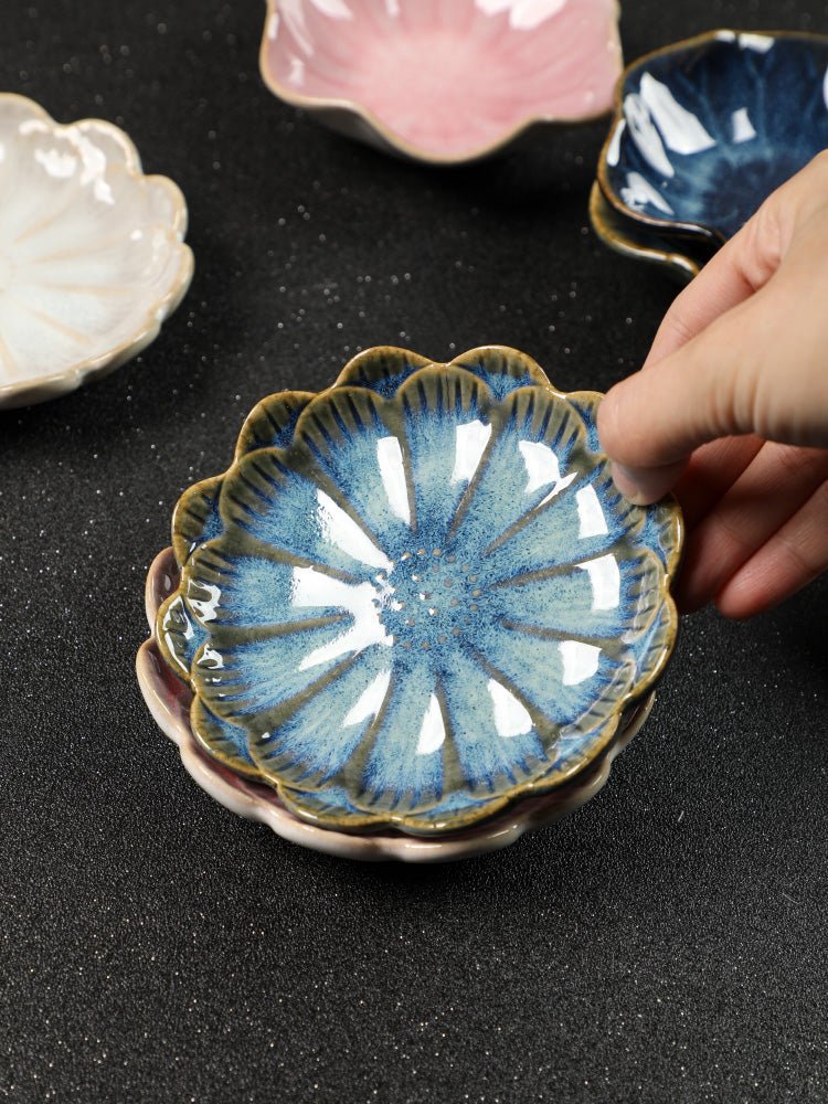 Japanese Lotus Dipping Dishes 4pc Option 1