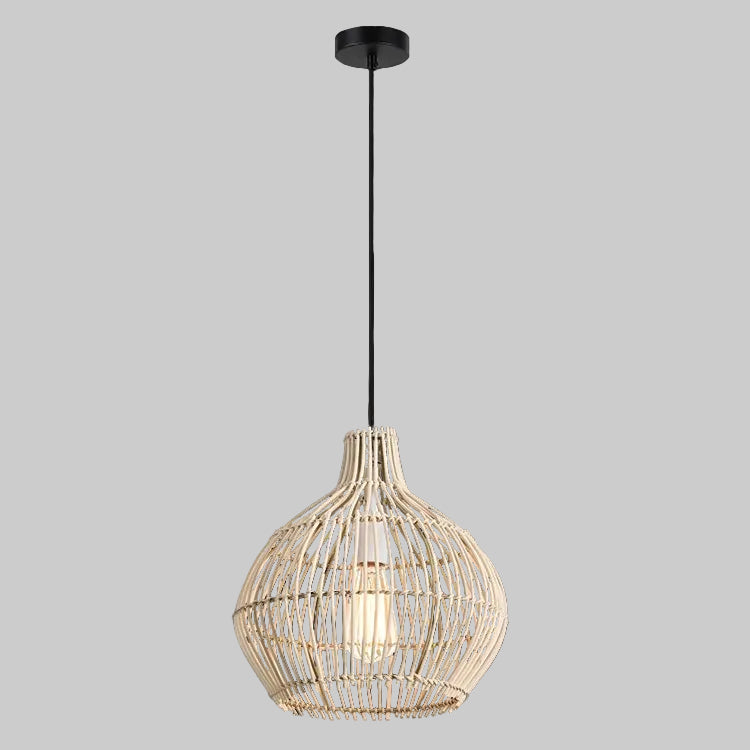 230v 40W E27 Rattan Pendant - 32cm Diameter
