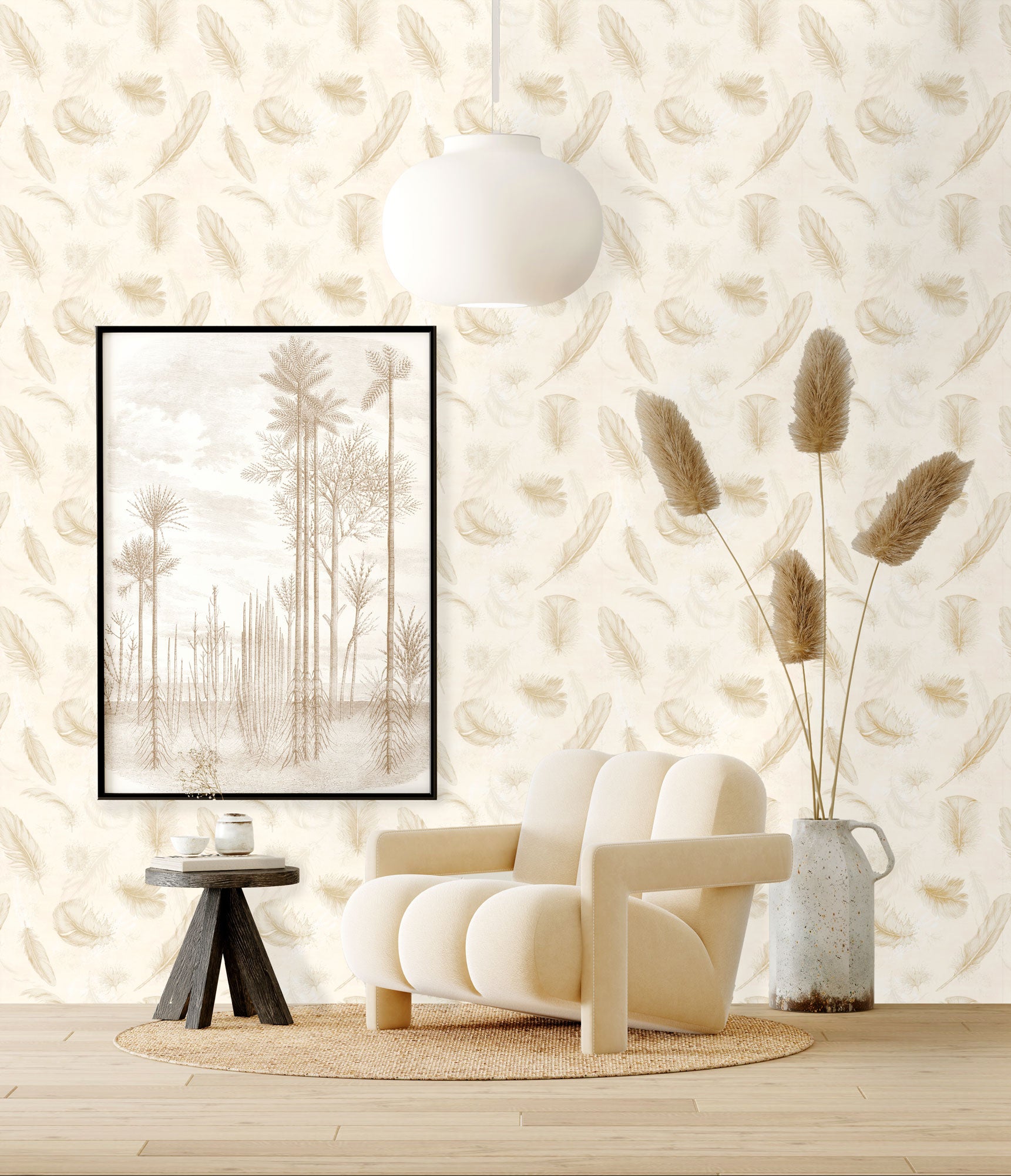 Feathery Finesse Mural