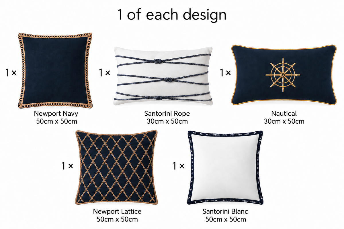 IMPORTED YACHT CLUB SCATTER CUSHION BUNDLE 🇦🇺