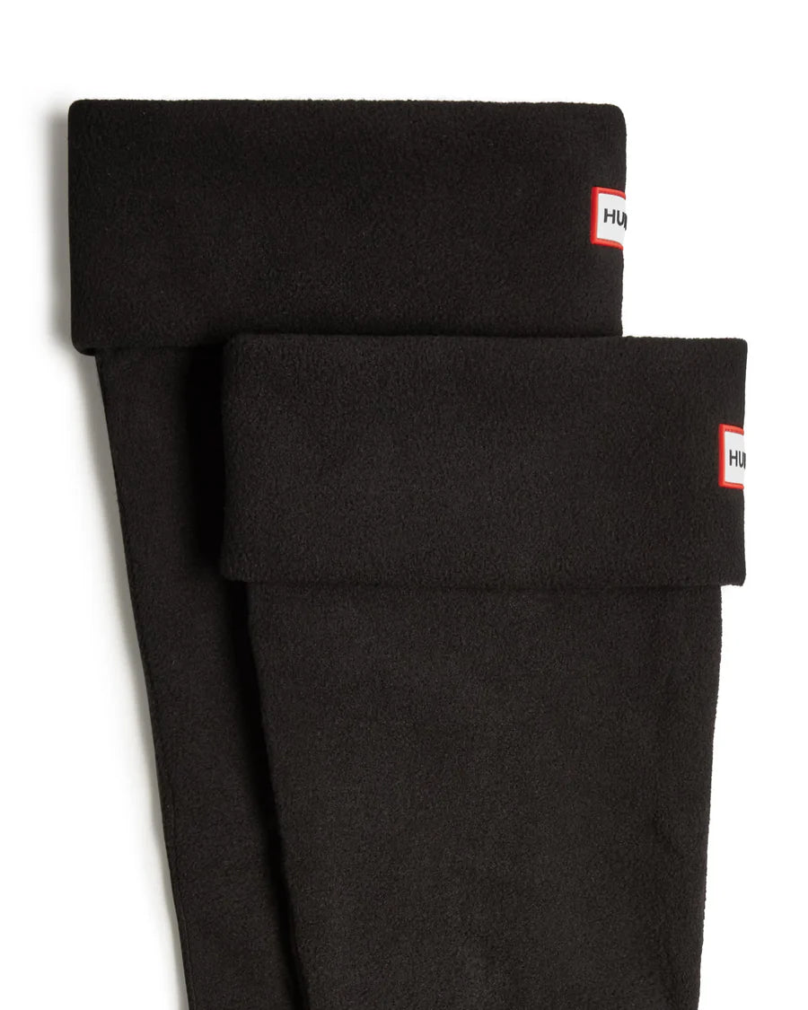 Hunter Fleece Tall Boot Sock - Black