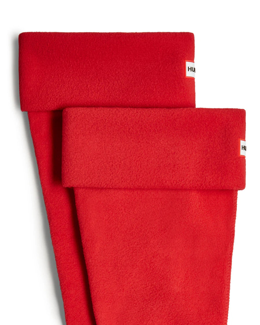 Hunter Fleece Tall Boot Sock - Military Red