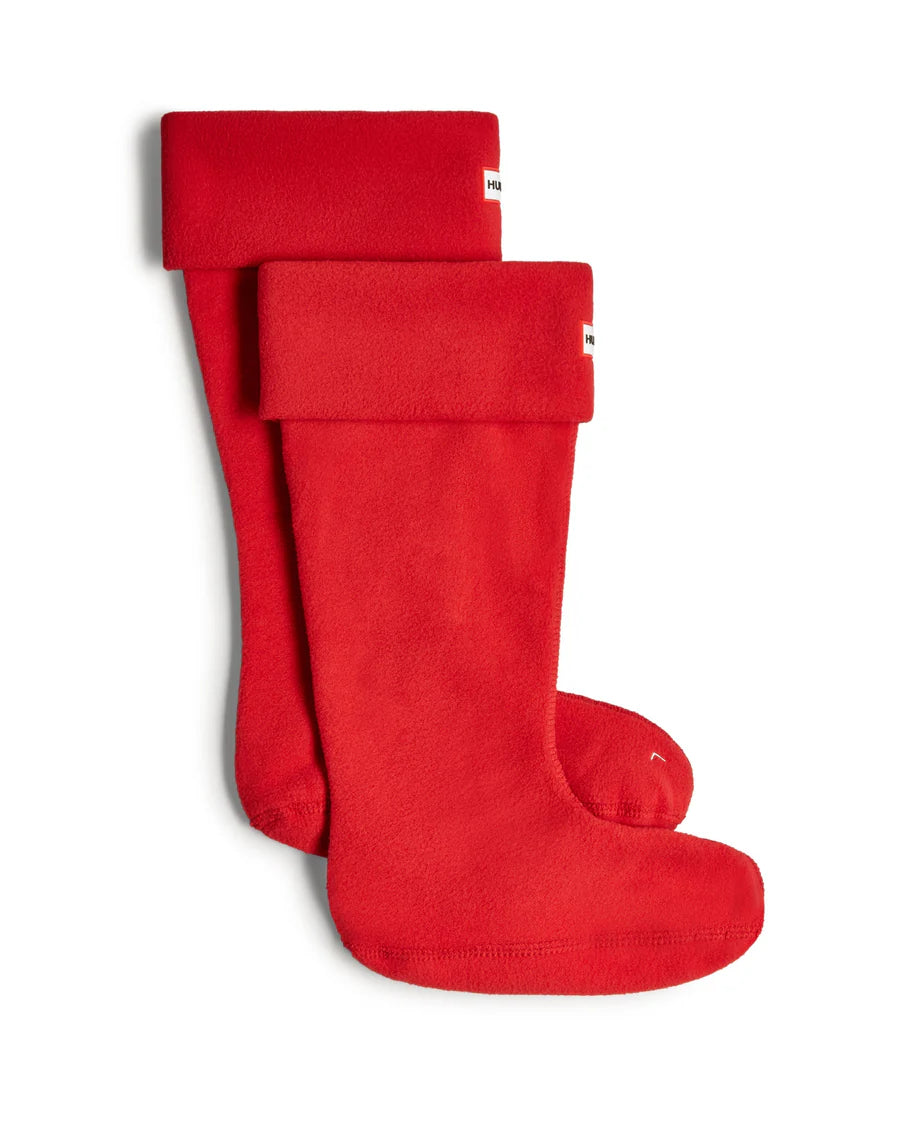 Hunter Fleece Tall Boot Sock - Military Red