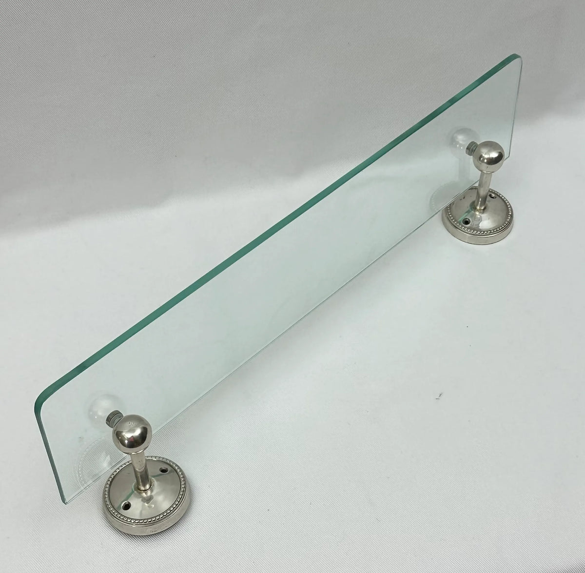 Beaded Round Glass Shelf NetDécor