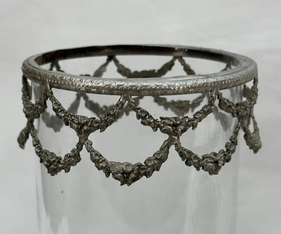 Antique Hurricane Candle Holder