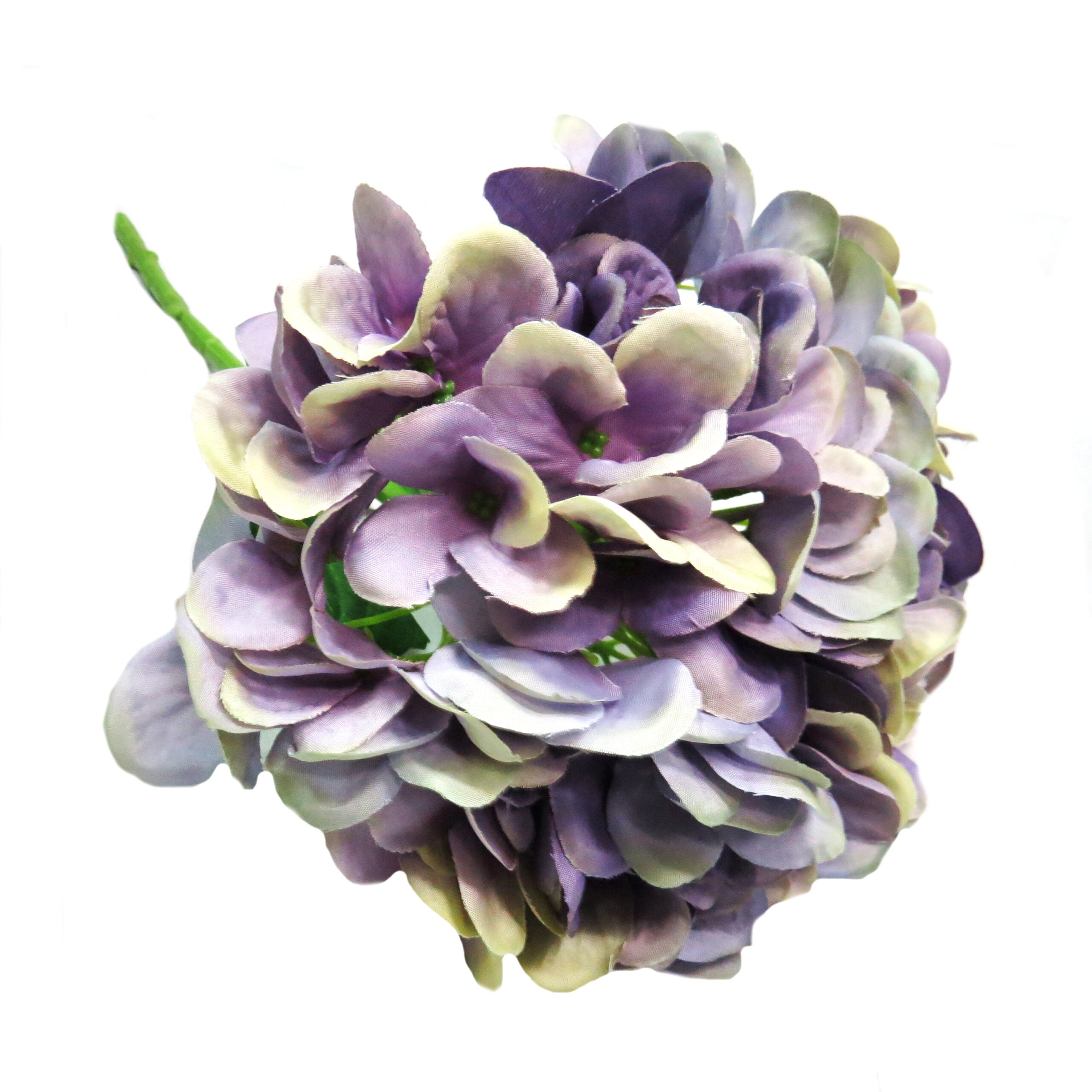 Set of 6 Purple Faux Hydragea Sprays