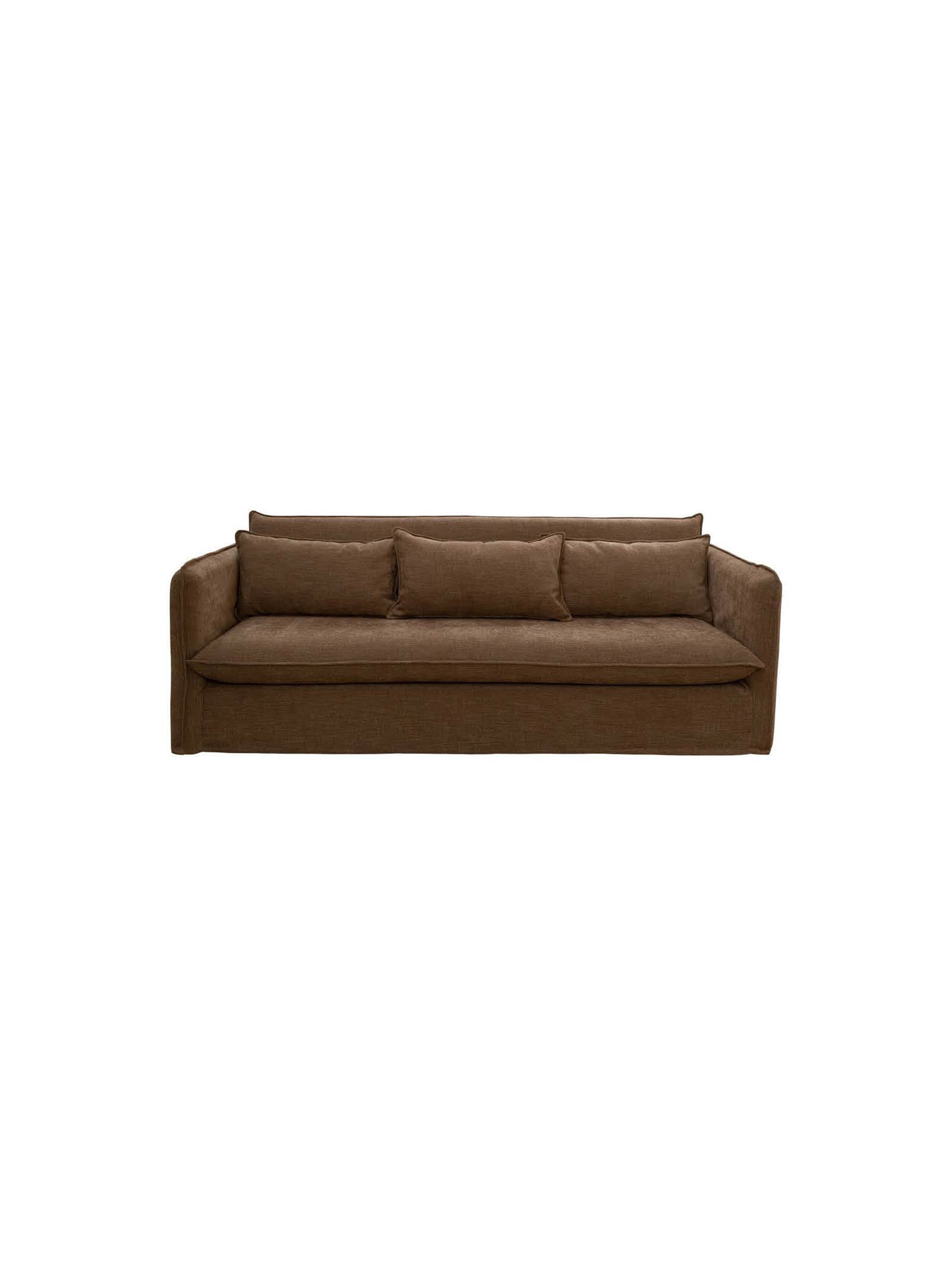 Santorini 3-Seater Sofa in Espresso