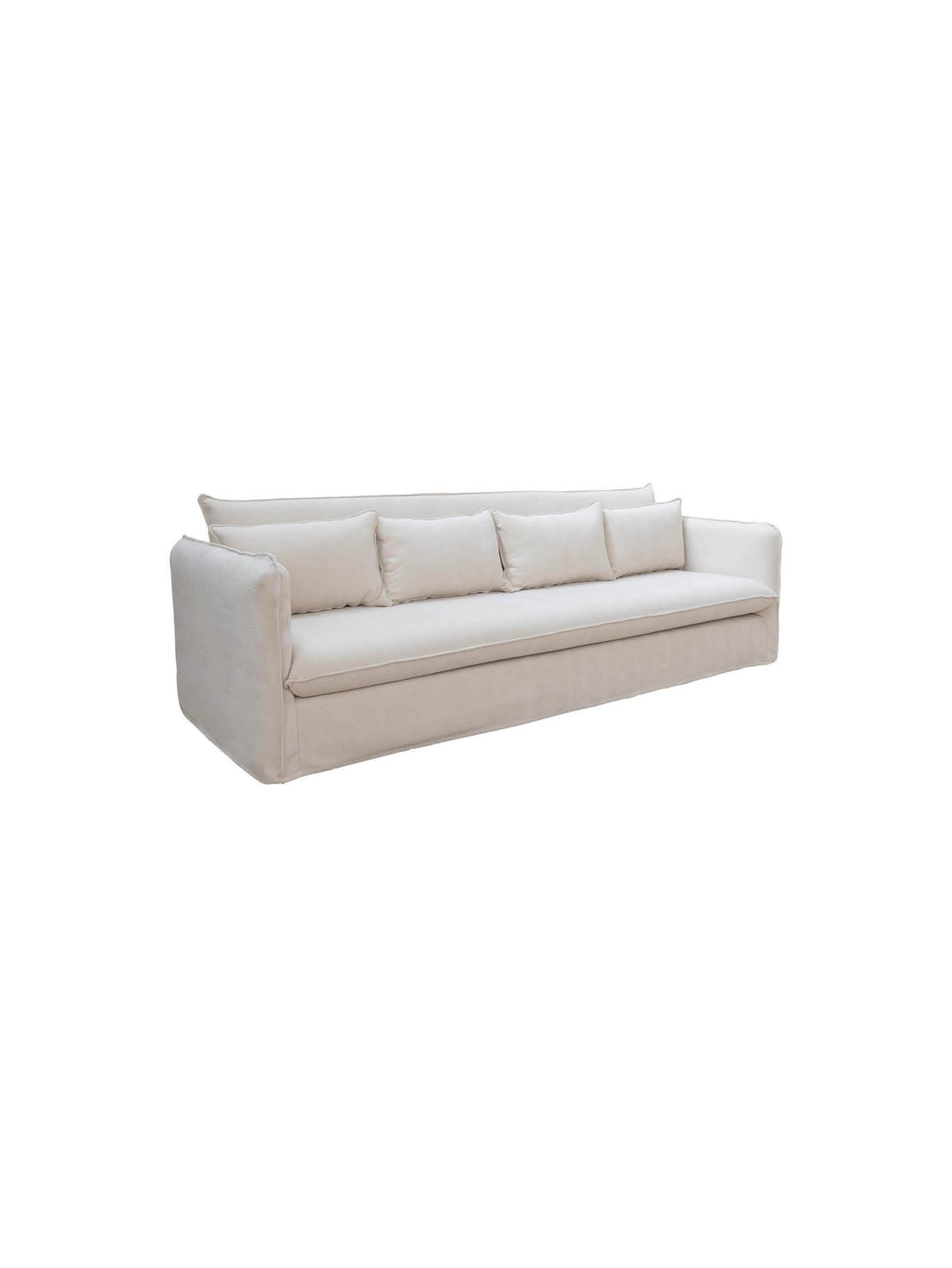 Santorini 4-Seater Sofa in Macadamia