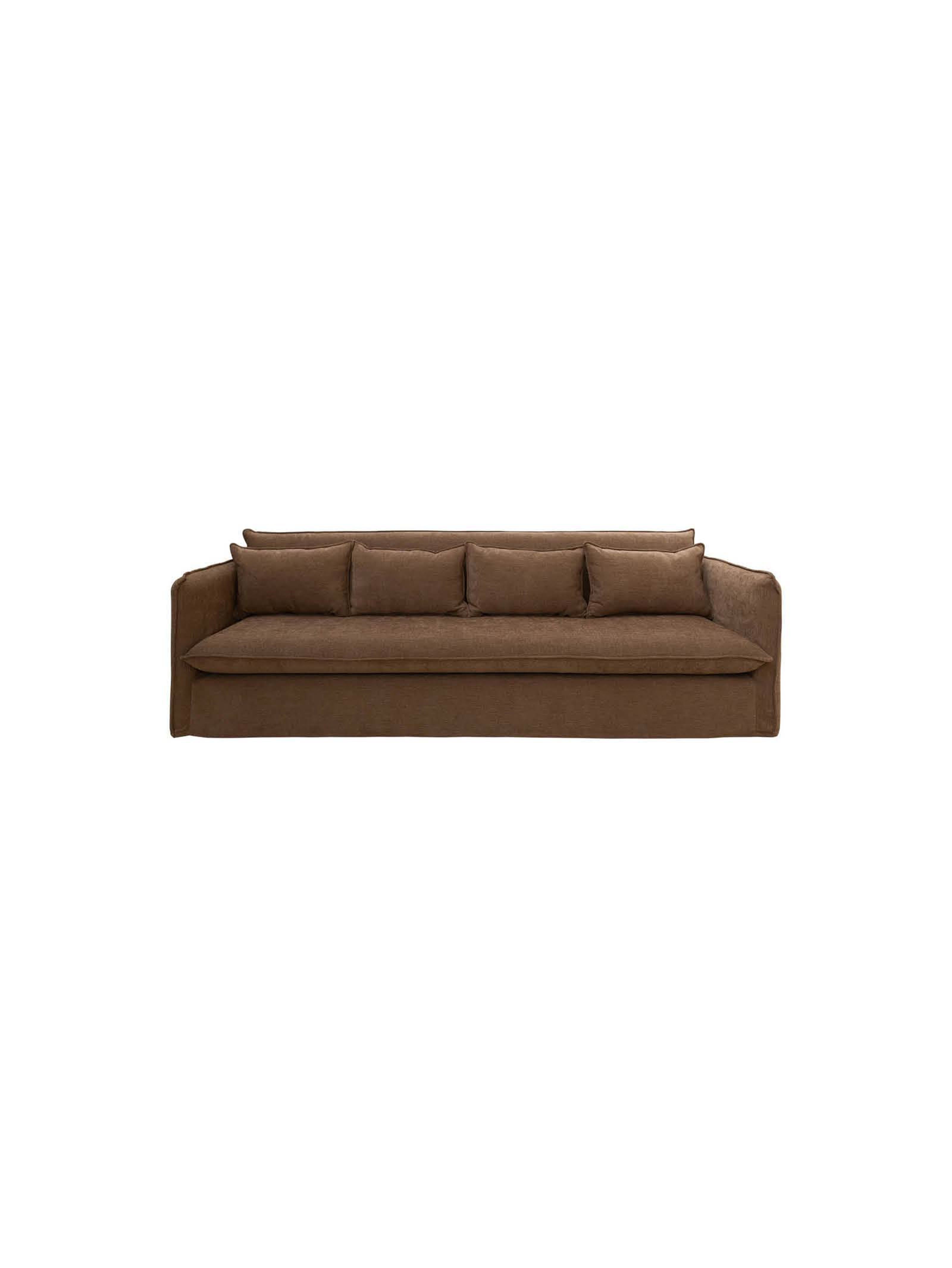 Santorini 4-Seater Sofa in Espresso