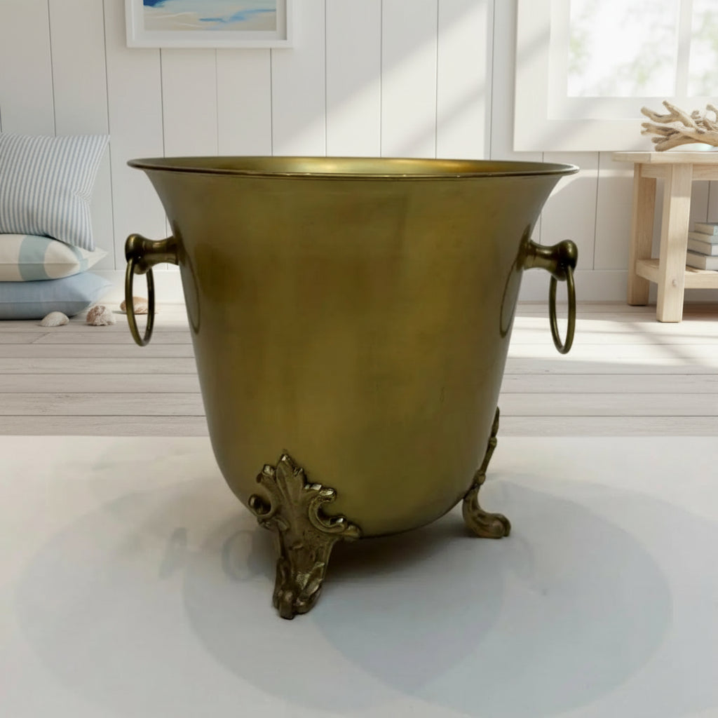 Marseille Wine Cooler in Antique Brass
