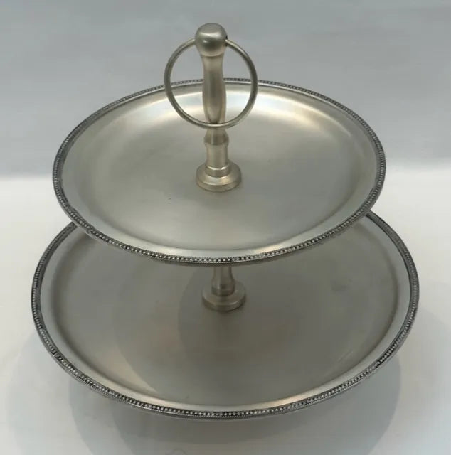 Patisserie 2 Tier Round Beaded