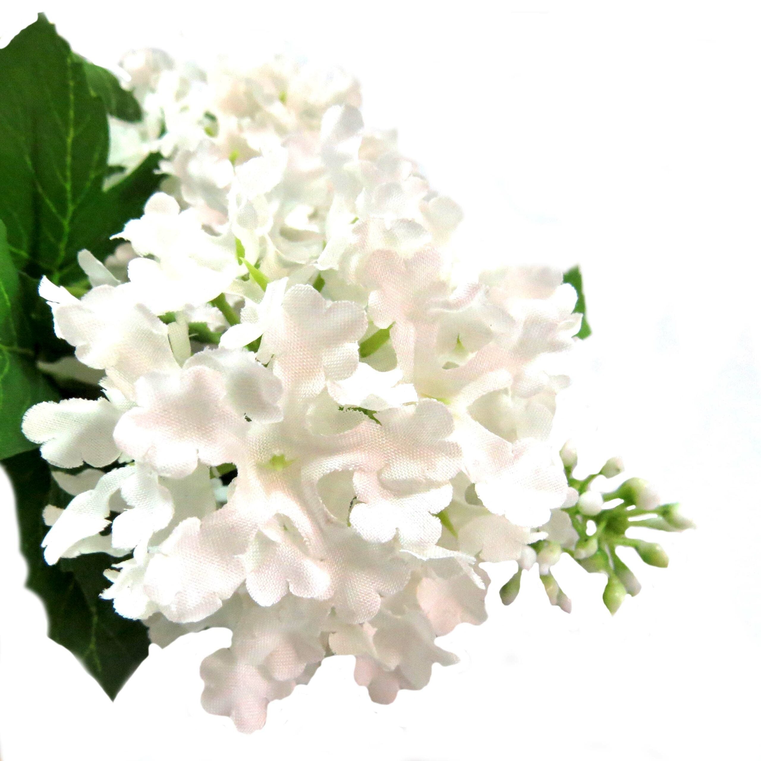 5 White Faux Snowball Spray