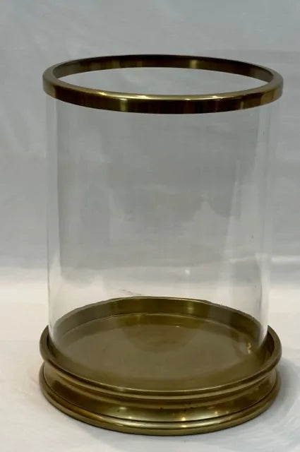 Antique Brass Hurricane Classic Candle Holder - NetDécor 