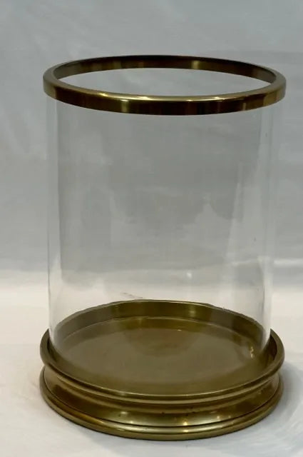 Antique Brass Hurricane Classic Candle Holder
