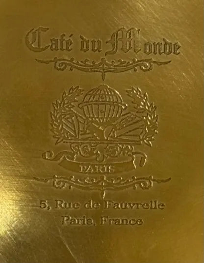 Set of 6 Cafe Coasters - Antique Brass