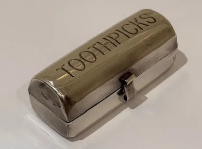 Toothpick Holder Kings Pewter