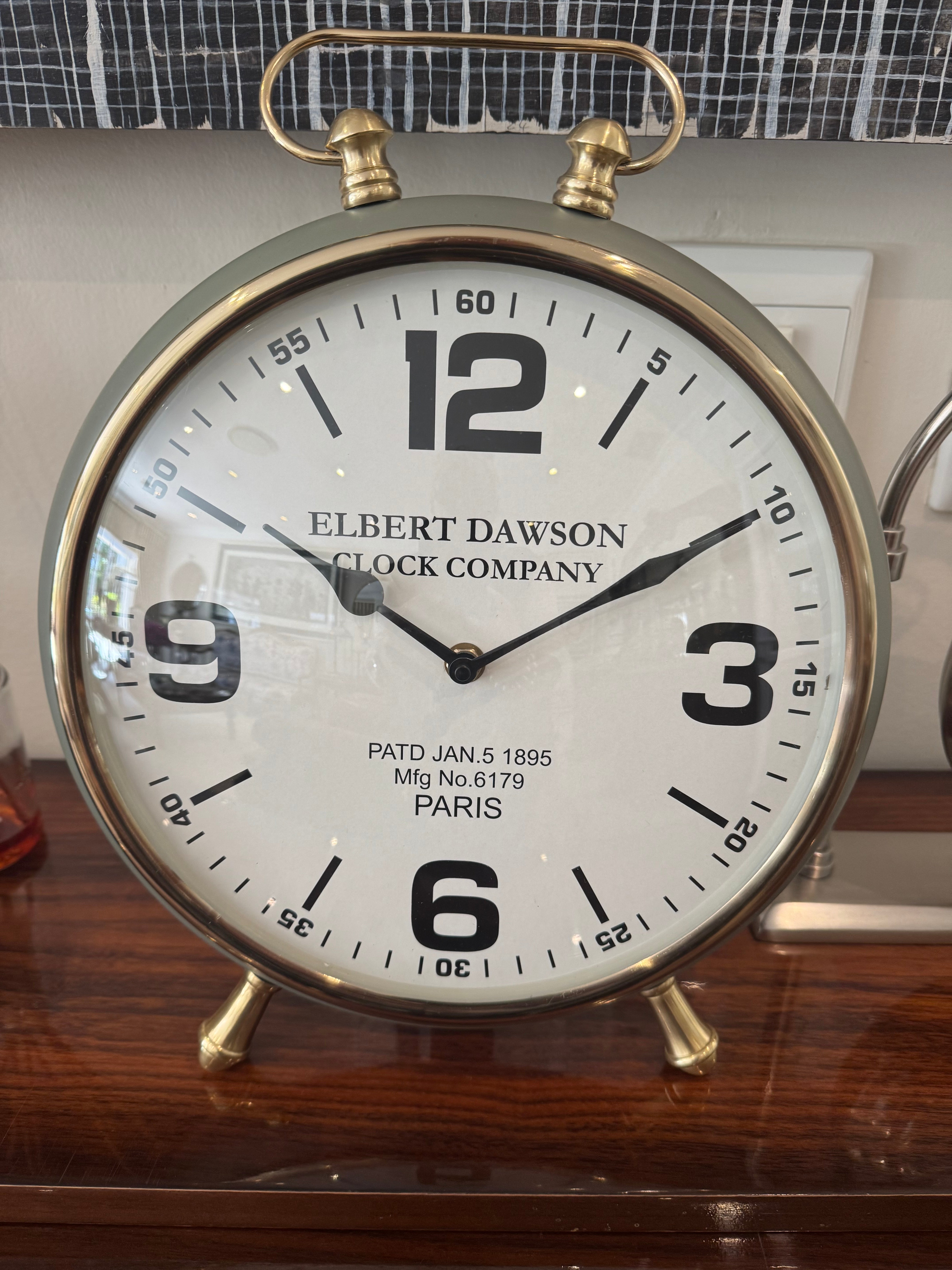 Vintage Camo Table Clock