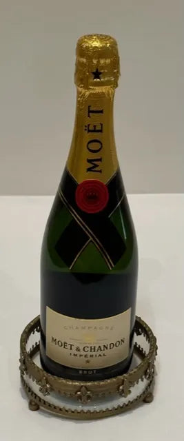 Antique Brass Fleur Nut Bowl