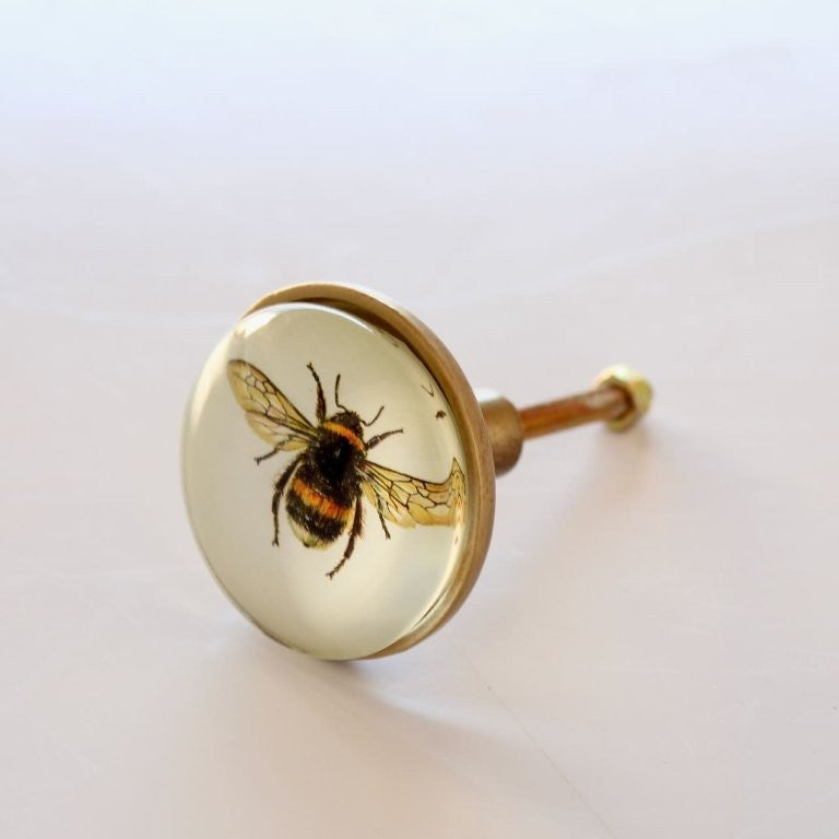 Metal Bee Knob with Dome Top