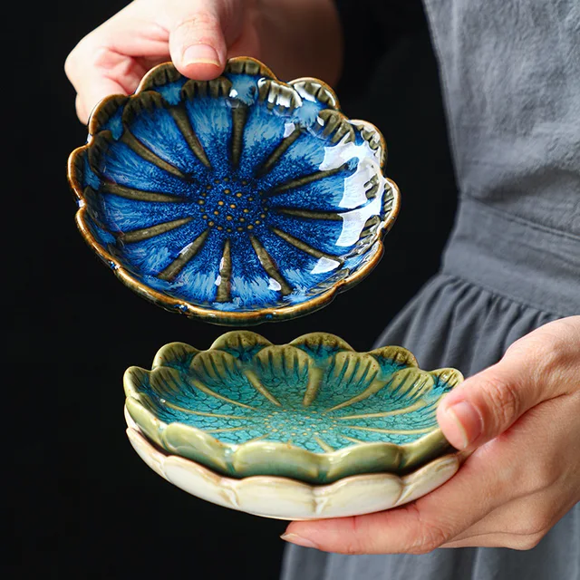 Japanese Lotus Dipping Dishes 4pc Option 1