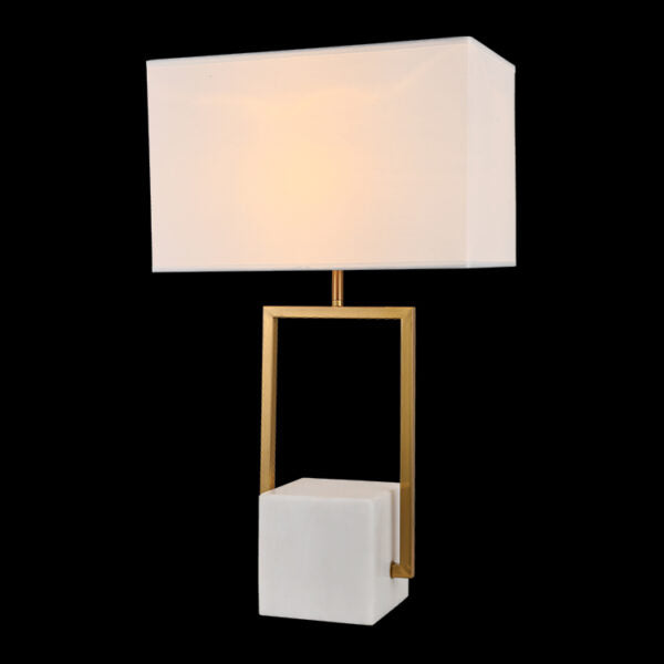 Verdi Marble and Gold Table Lamp