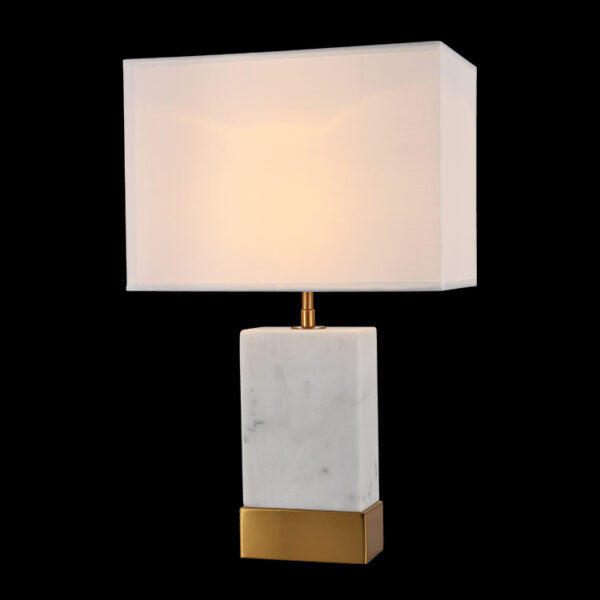 Bach Marble and Gold Table Lamp