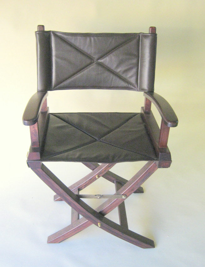 Oak & Leather Director's Chair