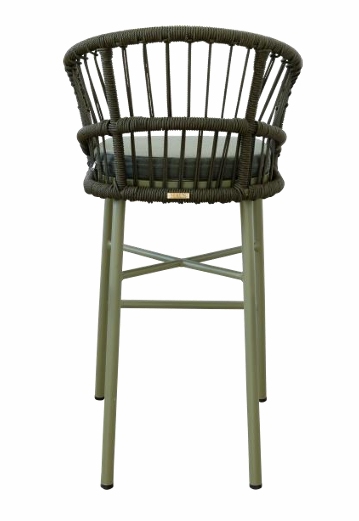 Lola Outdoor Counter Chair in Corfu Kelp