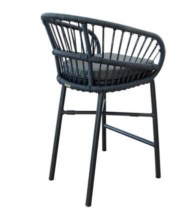 Lola Outdoor Counter Chair in Corfu Volcanic