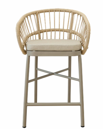 Lola Outdoor Counter Chair in Corfu Dune