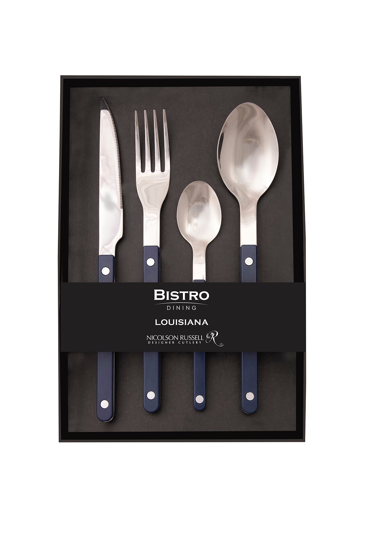 Louisiana 16 piece Cutlery Set in Navy Blue