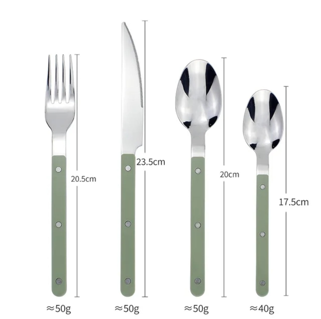 Louisiana 16 piece Cutlery Set in Pistachio