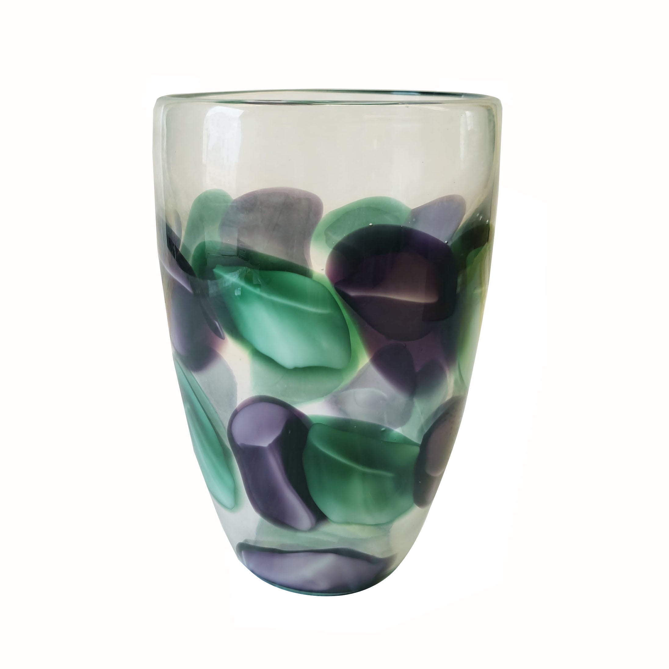 Purple Petal Glass Vase