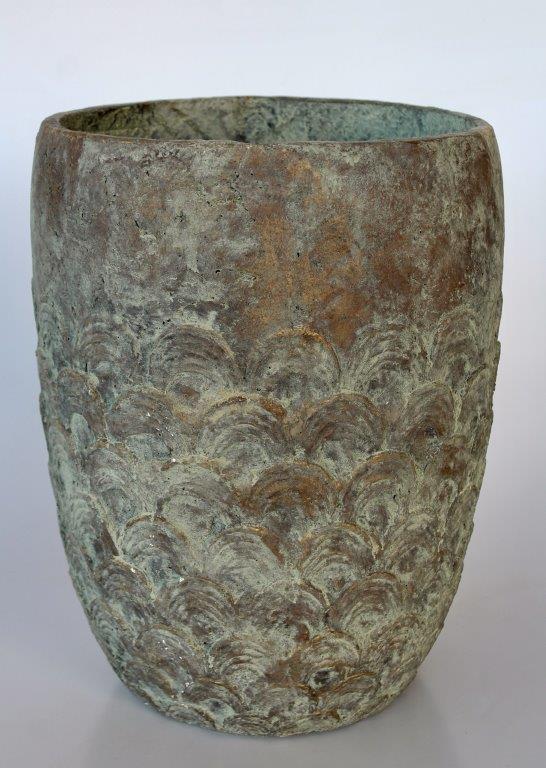 Large Distressed Pattern Pot