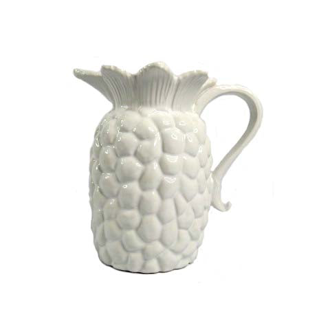 White Pineapple-Inspired Ceramic Jug – A Stunning & Versatile Piece