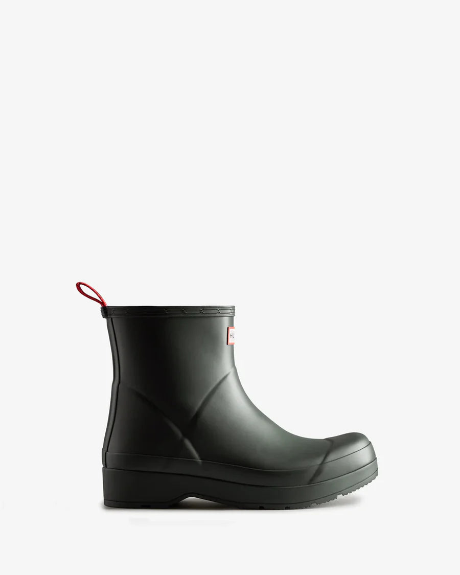 Hunter Men's Play Short Wellington Boots -  Artic Moss