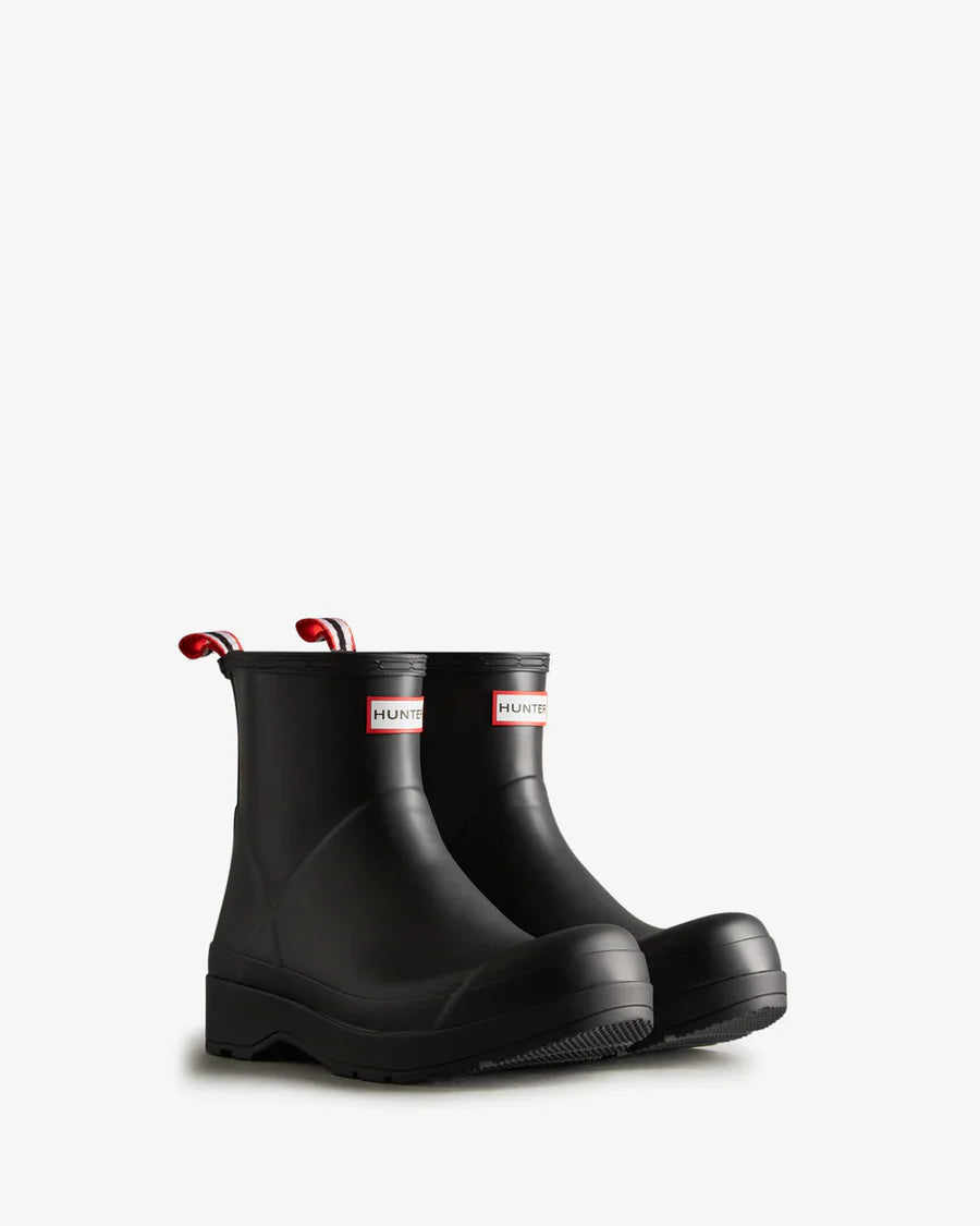 Hunter Men's Play Short Wellington Boots - Black