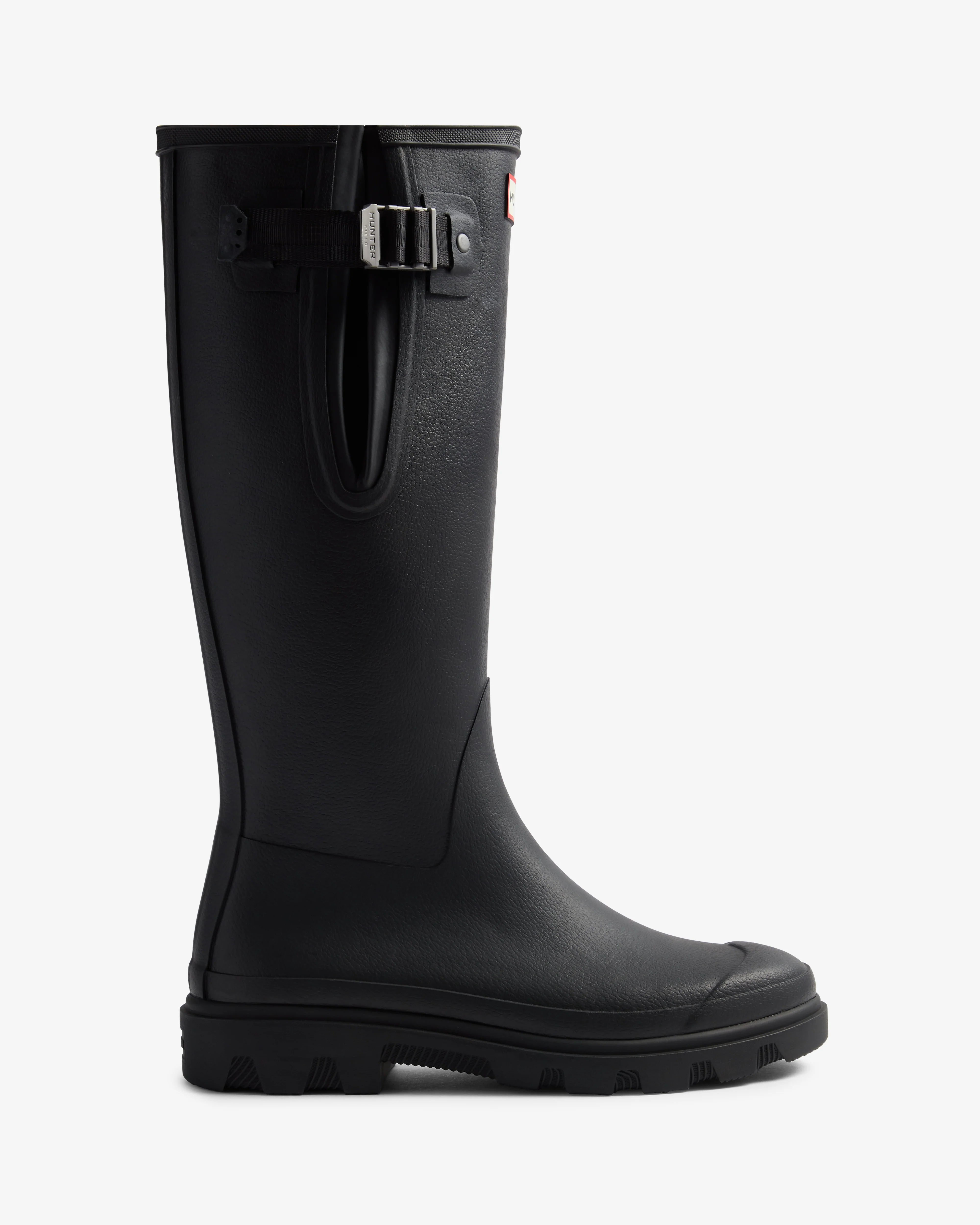 Women's Downpour Field Adjustable Tall Wellington Boot - Black