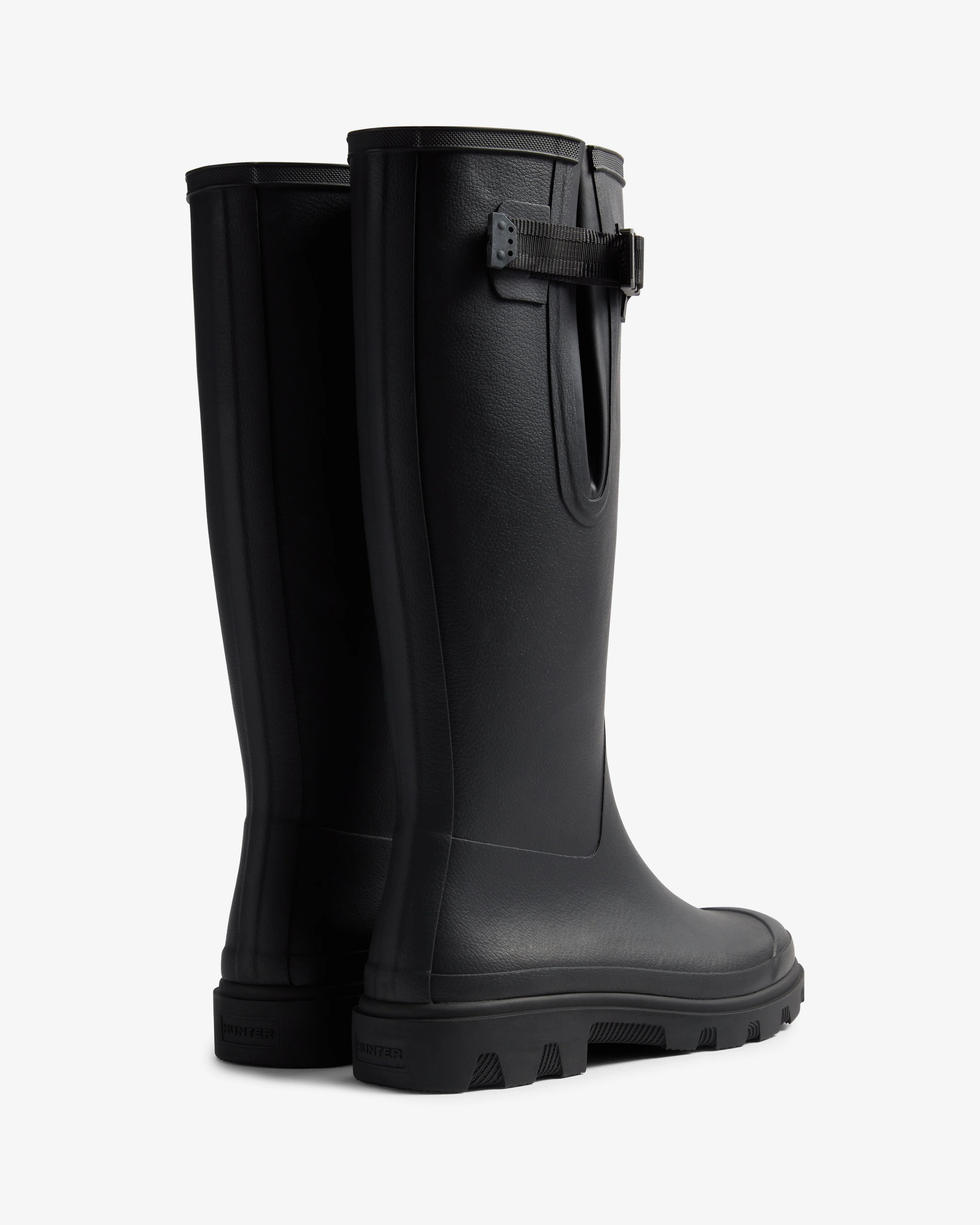 Women's Downpour Field Adjustable Tall Wellington Boot - Black