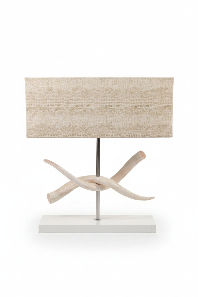 Kudu Inner Horizontal Twist Lamp Croc Oblong shade