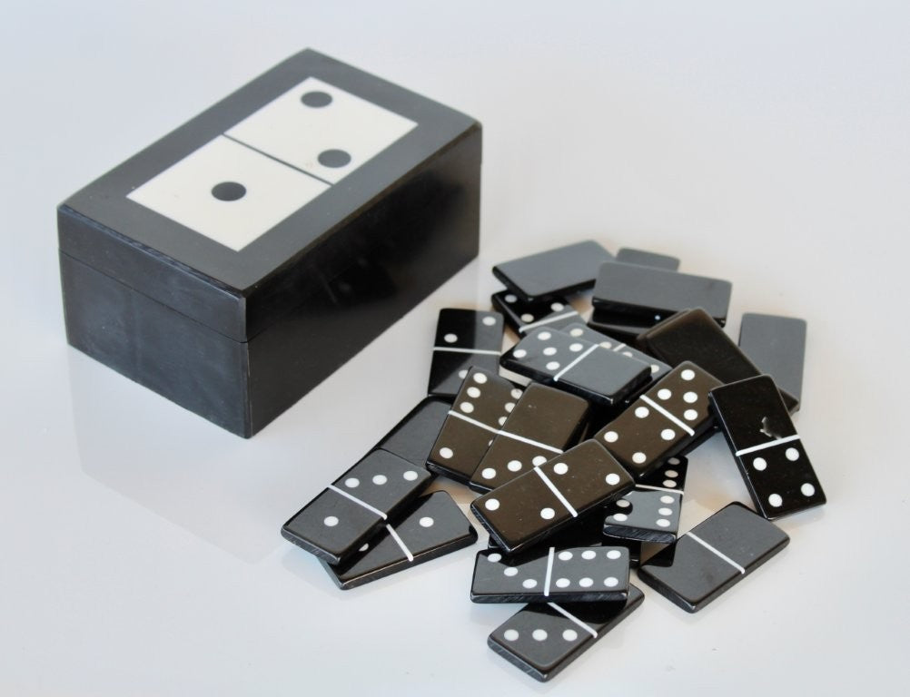 Black & White Dominoes Box