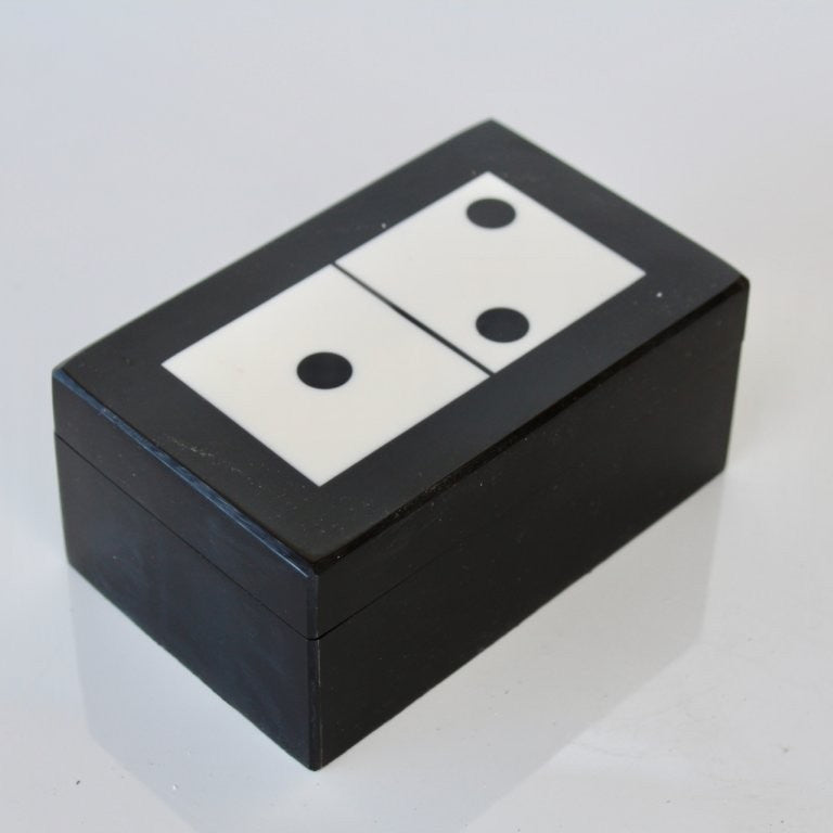 Black & White Dominoes Box