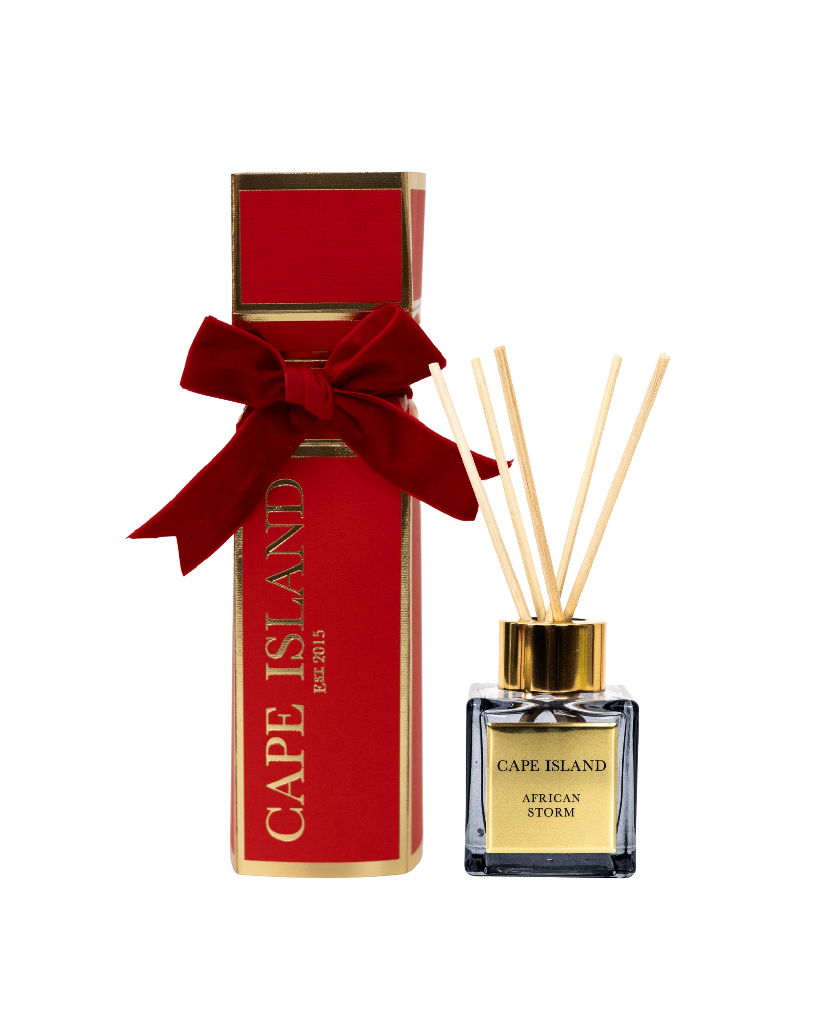 Red Cracker with mini diffuser-50ml - Set of 4