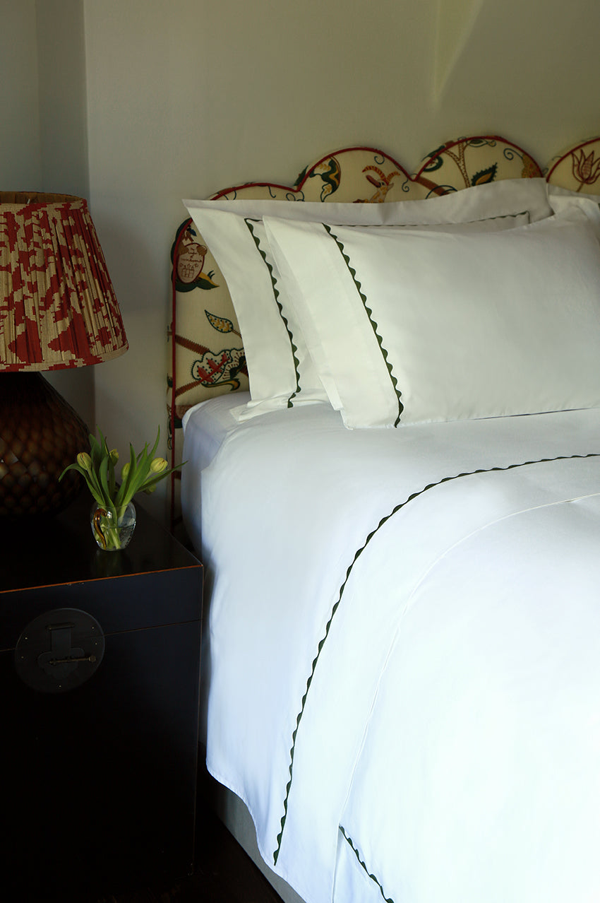 Kate Reed Linen Reed Family Linen -Wave Duvet Cover