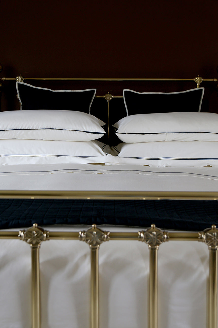 REED LINEN -Percale Two Row Cord Sheet Set